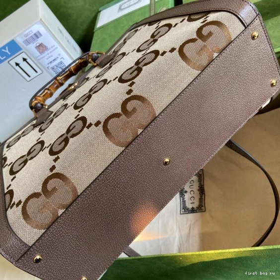 Firstbag ru with bag GUCCI jumbo GG Diana medium tote 0730
